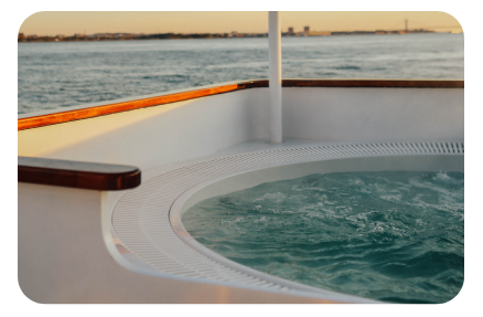 Empty hot tub boat in DC