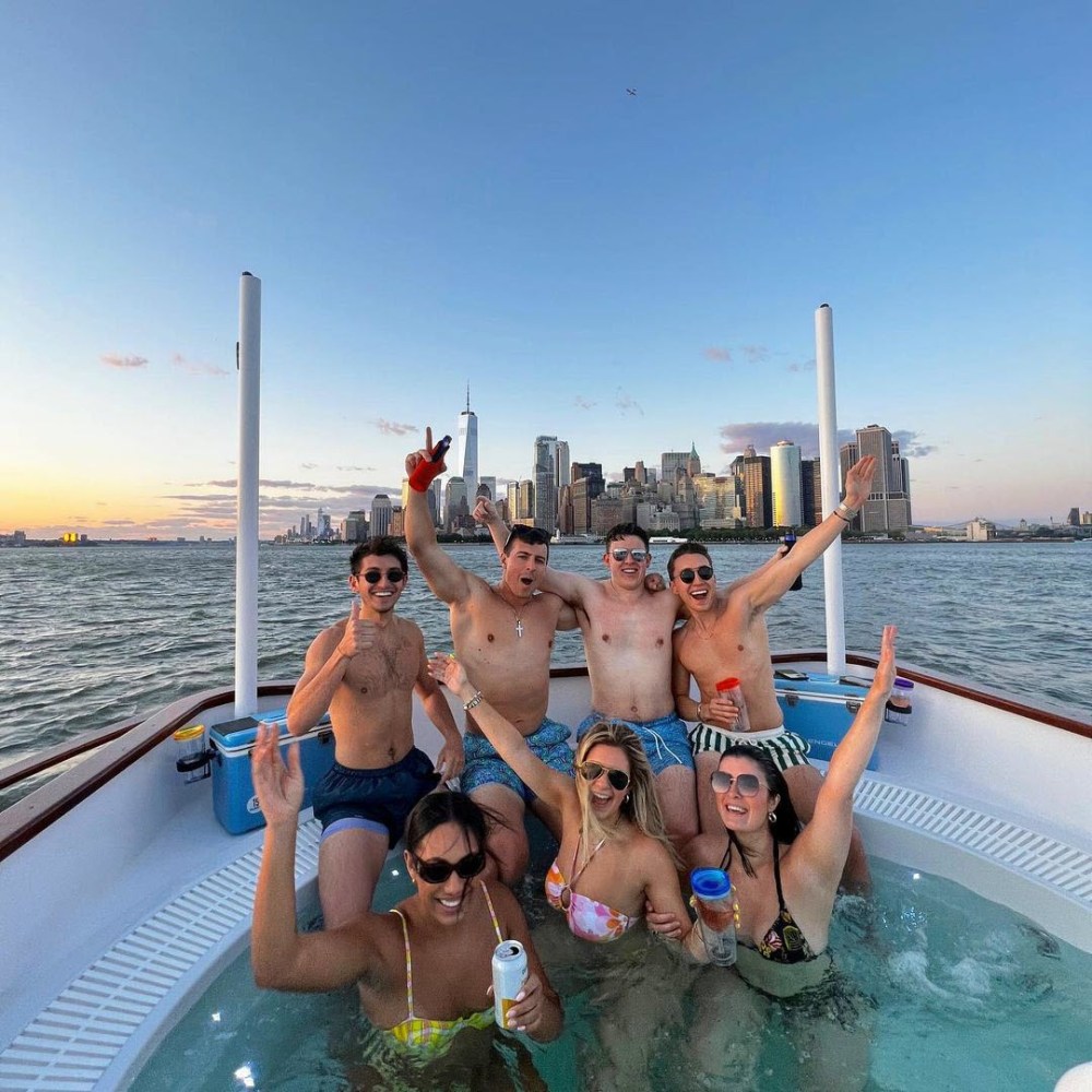 bachelor and bachelorette hot tub boat party in DC