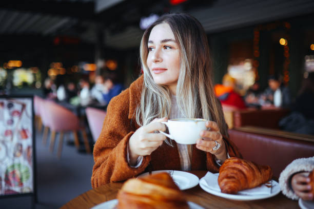 Breakfast and a Warm Drink at NYC Bakery