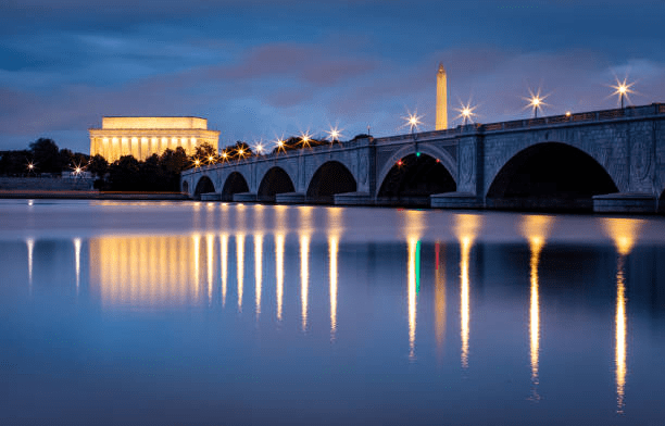 Washington DC Monuments at Night