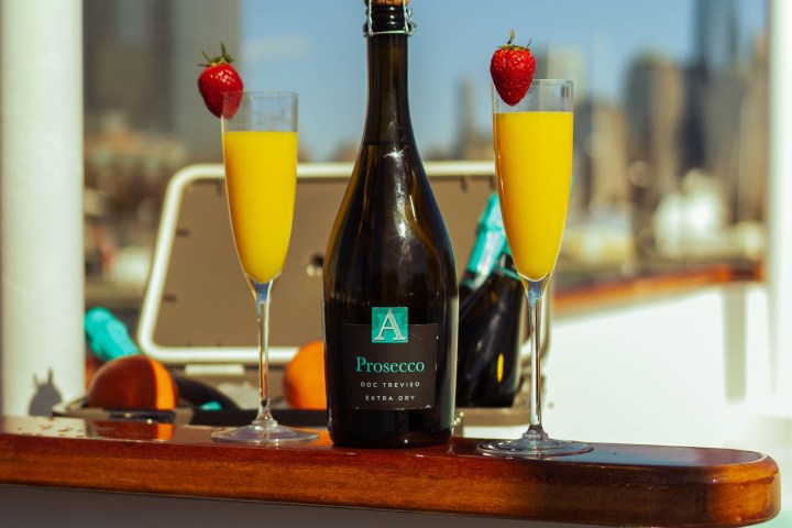 a bottle of wine on a table